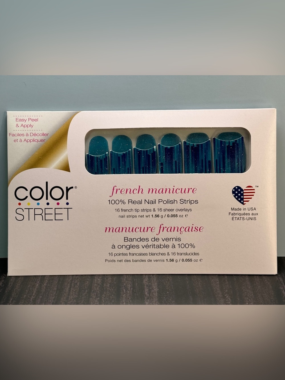 Color Street French Manicure 100% Nail Polish Strip (Linear Eunicorn) New/Sealed
